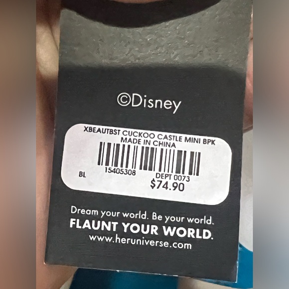 NWT Her Universe Disney Beauty and the Beast castle mini backpack - Picture 11 of 11